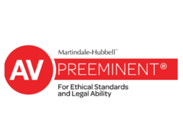 Martindale-Hubbell AV Preeminent rating badge for ethical standards and legal ability