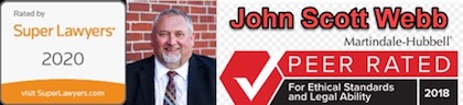 John Scott Webb, Maine Super Lawyers recipient, high Martindale attorney ratings